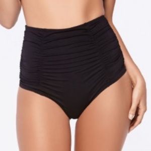 NWOT L*SPACE MARILYN HIGH WAIST BITSY BIKINI BOTTOM Sz SMALL